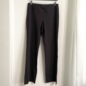 Eileen Fisher Brown Pull On Stretch Pants